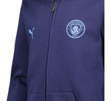 Puma Manchester City Essential Fleece JR huvtröja Blå