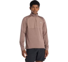 New Balance HEAT GRID HALF ZIP LÖPARTRÖJA Brun