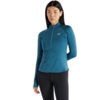 New Balance ATHLETICS HEAT GRID HALF ZIP LÖPARTRÖJA Blå