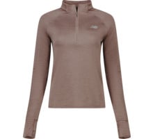 New Balance ATHLETICS HEAT GRID HALF ZIP LÖPARTRÖJA Brun