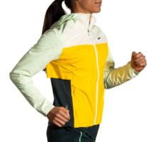 Brooks HIGH POINT WATERPROOF JACKET LÖPARJACKA Gul