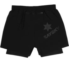 SAYSKY PACE 2IN1 SHORTS 5" LÖPARSHORTS Svart