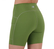 New Balance Athletics 6" Fitted High Rise Pocket Short tight. Korta tights Grön