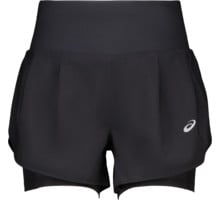 Asics ROAD 2-N-1 3.5 INCH LÖPARSHORTS Svart
