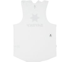 SAYSKY LOGO FLOW SINGLET LÖPARLINNE Vit