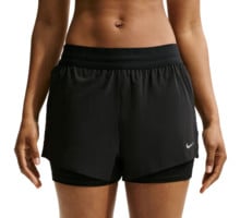Nike SWIFT MID-RISE DRI-FIT 2IN1 LÖPARSHORTS Svart
