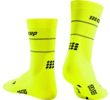 CEP REFLECTIVE COMPRESSION MID CUT LÖPARSTRUMPOR Gul