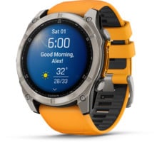 Garmin Fenix 8 51 mm AMOLED träningsklocka Gul