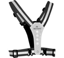 BEE-SAFE LED HARNESS PHONE POCKET REFLEXVÄST Silver