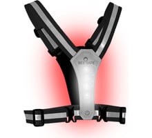 BEE-SAFE LED HARNESS PHONE POCKET REFLEXVÄST Silver