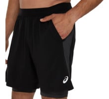 Asics ROAD 2IN1 7'' LÖPARSHORTS Svart