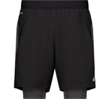 Asics ROAD 2IN1 7'' LÖPARSHORTS Svart