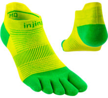 Injinji Run LW No-Show Löparstrumpor Grön