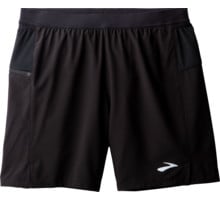 Brooks JOURNEY 7" 2-IN-1 SHORT LÖPARSHORTS Svart