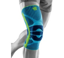 BAUERFEIND SPORT COMPRESSION KNEE SUPPORT KNÄSKYDD Blå