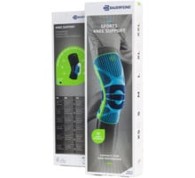 BAUERFEIND SPORT COMPRESSION KNEE SUPPORT KNÄSKYDD Blå