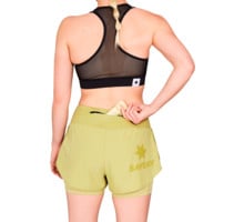 SAYSKY PACE 2 IN 1 3" LÖPARSHORTS Grön