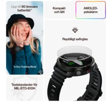 Polar GRIT X2 LÖPARKLOCKA Svart