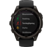 Garmin FENIX 8 SAPPHIRE SOLAR 47MM SPORTKLOCKA Svart