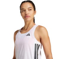 adidas ADIZERO SINGLET LÖPARLINNE Vit