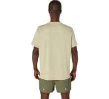 Asics FUJITRAIL LOGO SS LÖPARTSHIRT Beige