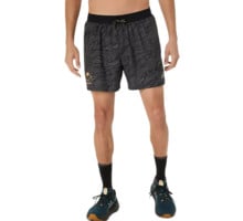Asics FUJITRAIL ALL OVER PRINT 5 IN LÖPARSHORTS Svart