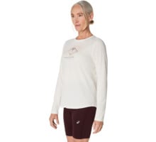 Asics FUJITRAIL LOGO LS TOP LÖPARTRÖJA Vit