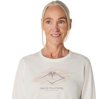 Asics FUJITRAIL LOGO LS TOP LÖPARTRÖJA Vit