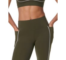 Sweaty Betty POWER WORKOUT LEGGINGS WITH PIPING LÖPARTIGHTS Grön