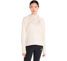New Balance HEAT GRID 1/2 ZIP HOODIE LÖPARTRÖJA Beige