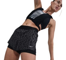 Nike SWIFT WOMENS DRI-FIT MID-RISE LÖPARSHORTS Svart