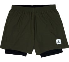 SAYSKY PACE 2IN1 SHORTS 5" LÖPARSHORTS Grön