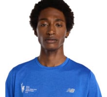 New Balance NYC MARATHON ATHLETICS LÖPARTSHIRT Blå