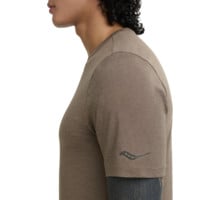 Saucony STOPWATCH SHORT SLEEVE LÖPARTSHIRT Brun