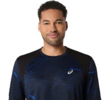 Asics ROAD LITE-SHOW SS TOP LÖPARTSHIRT Blå