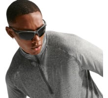 Nike DRI-FIT STRIDE HALF ZIP LÖPARTRÖJA Grå
