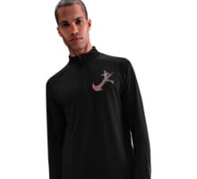 Nike STRIDE DRI-FIT UV 1/2-ZIP TOP LÖPARTRÖJA Svart