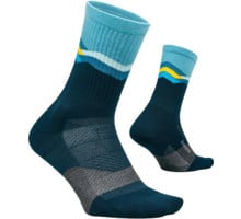Feetures TRAIL MAX CUSHION MINI CREW LÖPARSTRUMPA Blå