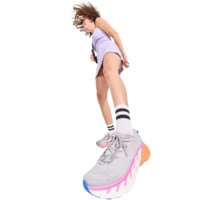 Feetures ELITE LIGHT CUSHION MINI CREW LÖPARSTRUMPA Vit