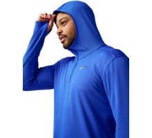 Brooks NOTCH THERMAL HOODIE 3.0 LÖPARTRÖJA Blå