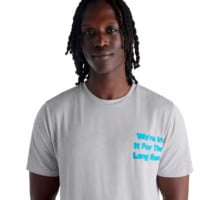 New Balance RC ESSENTIAL GRAPHIC T-SHIRT Grå
