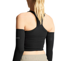 Craft HYPERVENT CROPPED POCKET SINGLET LÖPARLINNE Svart