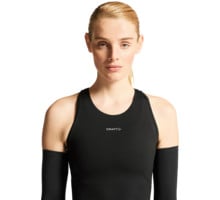 Craft HYPERVENT CROPPED POCKET SINGLET LÖPARLINNE Svart