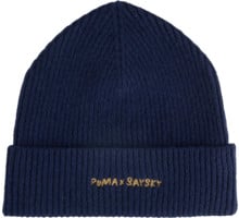 Puma PUMA X SAYSKY MERINO MID CROWN BEANIE MÖSSA Blå