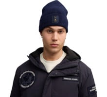 Puma PUMA X SAYSKY MERINO MID CROWN BEANIE MÖSSA Blå