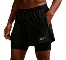 Nike DRI-FIT STRIDE 5 INCH HYBRID LÖPARSHORTS Svart