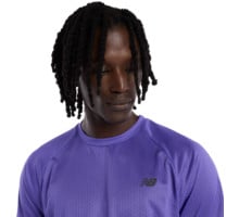 New Balance VIZ-TECH RUN T-SHIRT LÖPARTSHIRT Blå