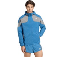 adidas ADIZERO HE JK LÖPARJACKA Blå