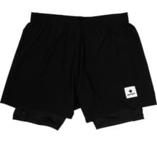 SAYSKY PACE 2IN1 SHORTS 5" LÖPARSHORTS Svart