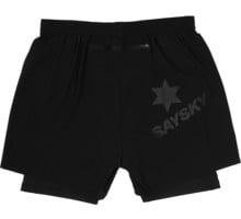 SAYSKY PACE 2IN1 SHORTS 5" LÖPARSHORTS Svart
